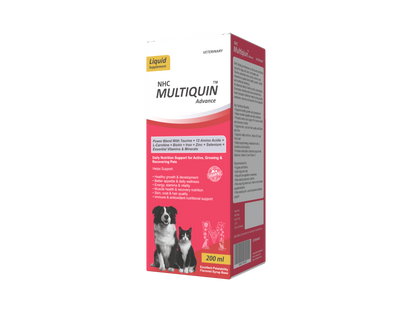 NHC Multiquin Advance Multivitamin for Dogs & Cats - 200 ml