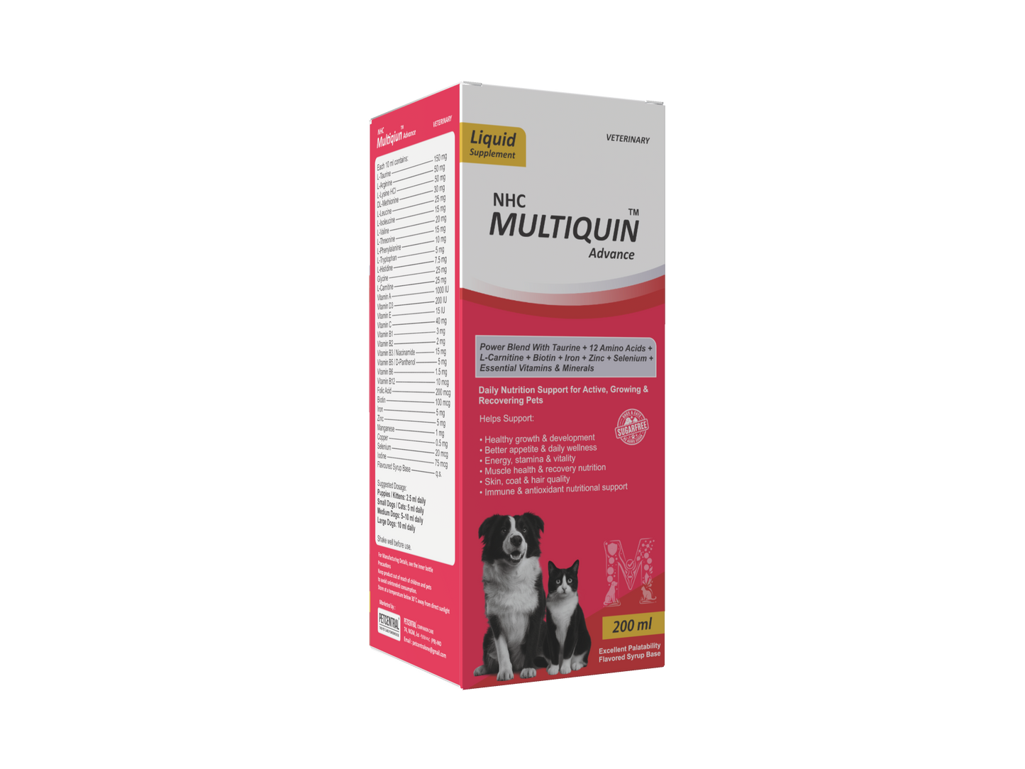 NHC Multiquin Advance Multivitamin for Dogs & Cats - 200 ml