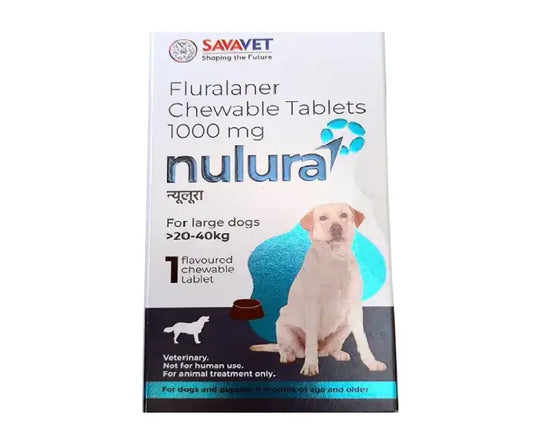 Savavet Nulura Tick & Flea Tablet for Large Dogs, for Wt 20 to 40 KG