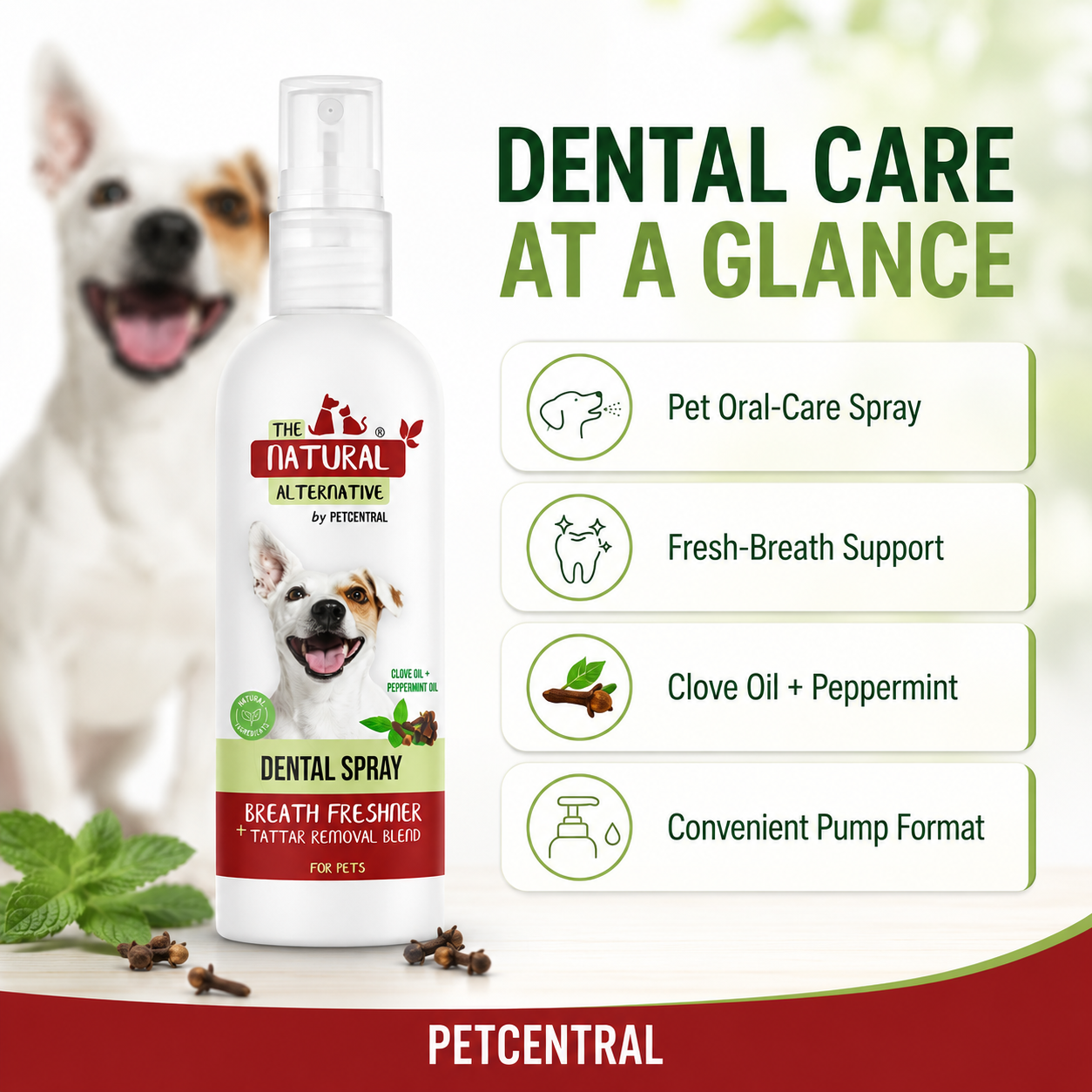 The Natural Alternative Dental Spray for Dogs & Cats - 200 ml