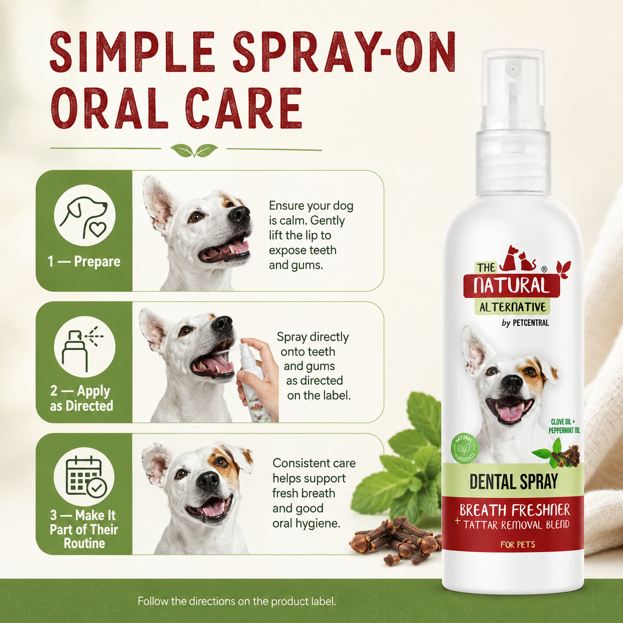 The Natural Alternative Dental Spray for Dogs & Cats - 200 ml