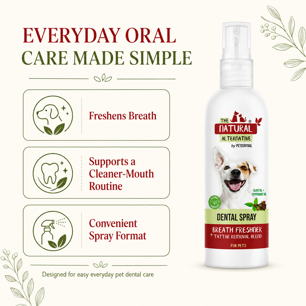 The Natural Alternative Dental Spray for Dogs & Cats - 200 ml