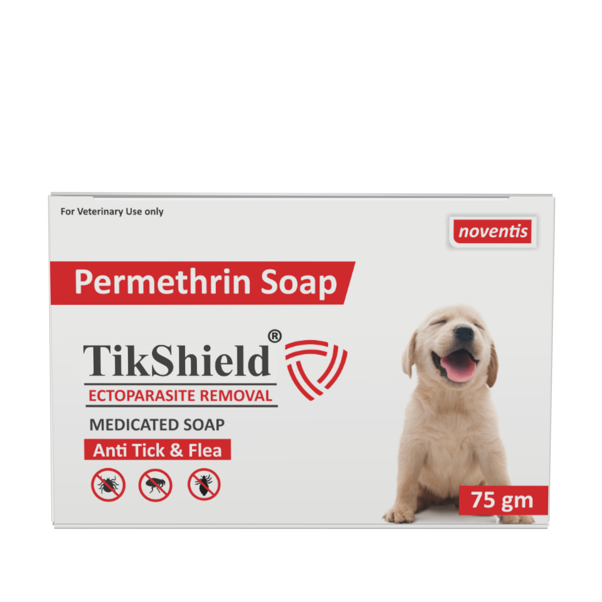 Tikshield ® Permethrin 1% Soap for Dogs - Eliminate Ticks, Fleas and Lice