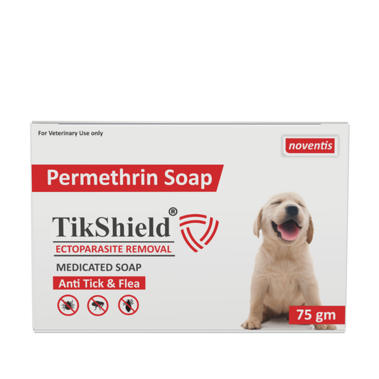 Tikshield ® Permethrin 1% Soap for Dogs - Eliminate Ticks, Fleas and Lice