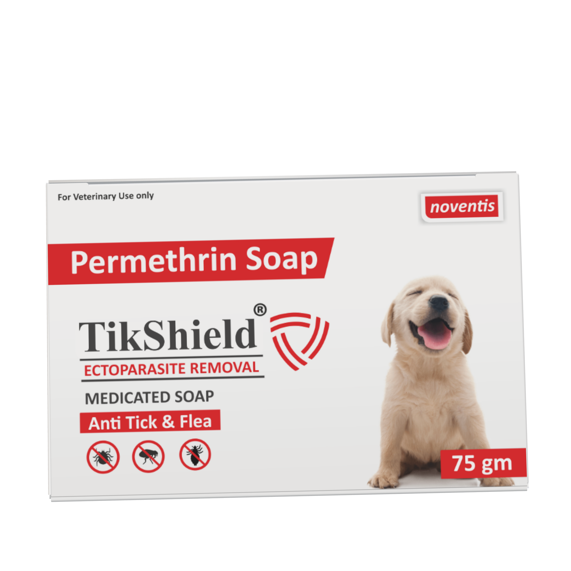 Tikshield ® Permethrin 1% Soap for Dogs - Eliminate Ticks, Fleas and Lice