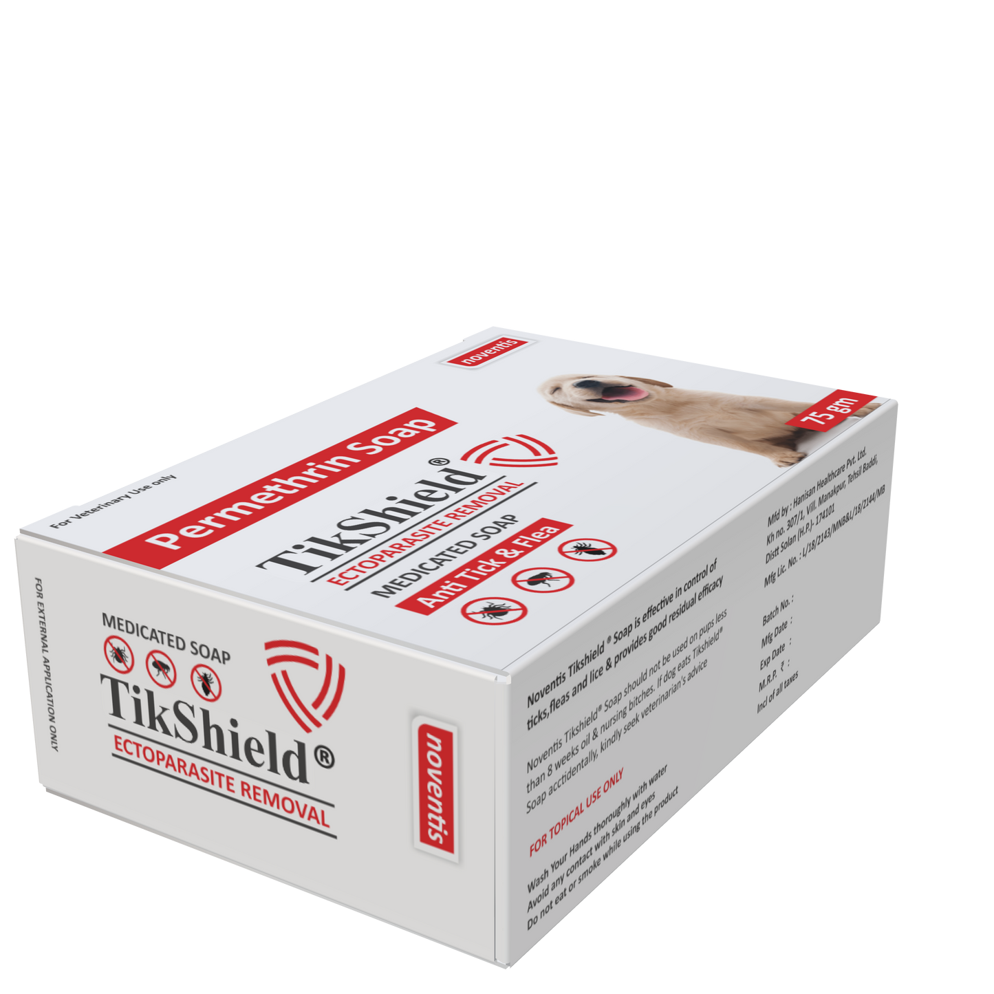 Tikshield ® Permethrin 1% Soap for Dogs - Eliminate Ticks, Fleas and Lice