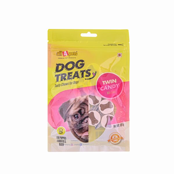 ALL4PETS TWIN CANDY MILK FLAVOUR-100GM(FOR PUPPIES)