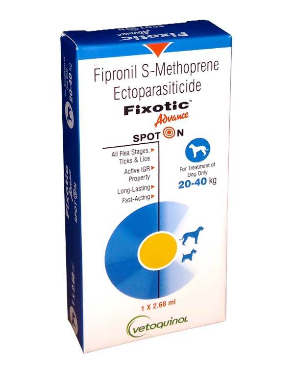 Vetoquinol Fixotic Advance Spot on for dogs