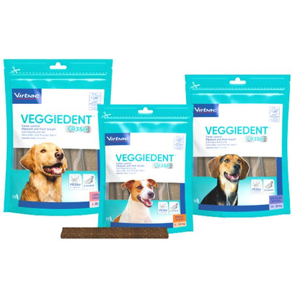 Virbac Veggiedent Oral Hygiene Vegetable Dog Chew