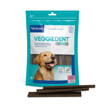 Virbac Veggiedent Oral Hygiene Vegetable Dog Chew