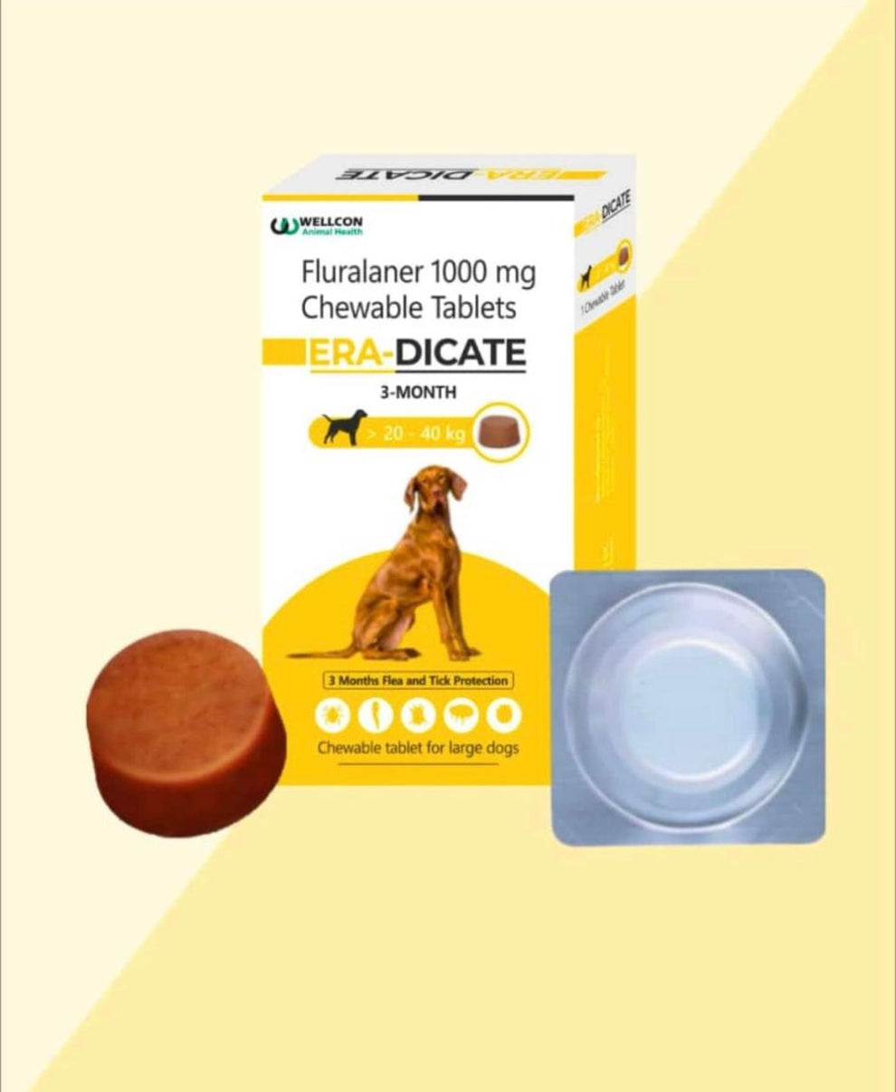 ERADICATE Chewable Tablet - 3 Months Flea & Tick Protection for Dogs ...