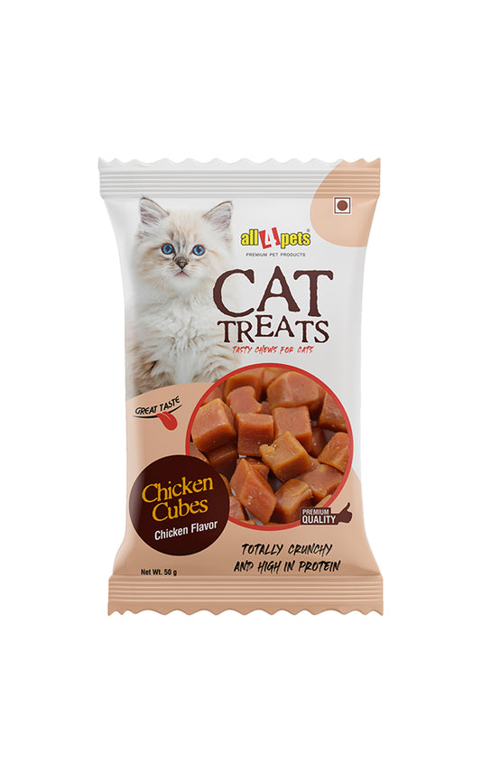 ALL4PETS CHICKEN CUBES FOR CATS 50 GM (PACK OF 2)