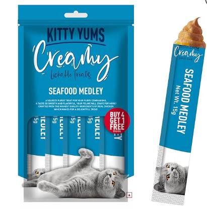 Kitty Yums Creamy Lickable Cat Treats