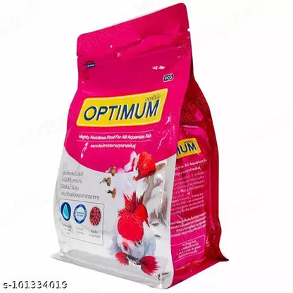 Optimum Fish Food - 500gm (Small Pellet) Highly Nutritious Fish Food for All Aquarium Fish - Pet Central