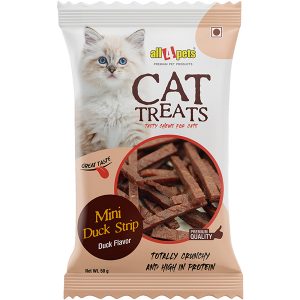 ALL4PETS MINI DUCK STRIP FOR CATS 50 GM (PACK OF 2)