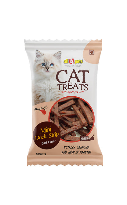 ALL4PETS MINI DUCK STRIP FOR CATS 50 GM (PACK OF 2)