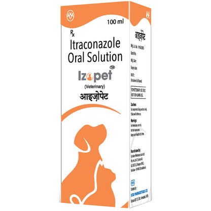 Intas Izopet Itraconazole Syurp for Dogs and Cats (100ml)