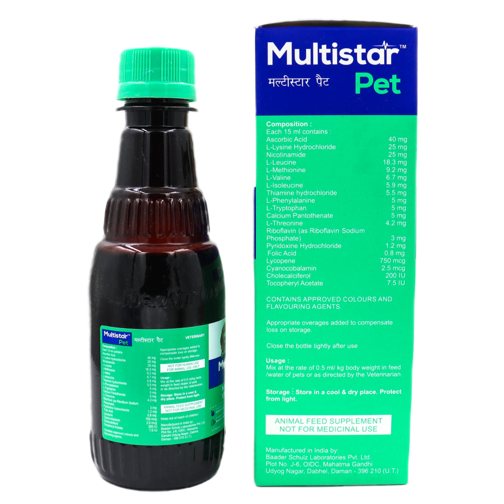 Mankind Multistar Pet Syrup for Dogs and Cats (200ml)