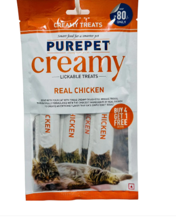 Purepet Creamy LICKABLE TREATS 75GM