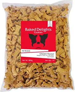 Baked Delights Chicken Flavour, Real Chicken Baked Cookies (pack of 2) - Pet Central
