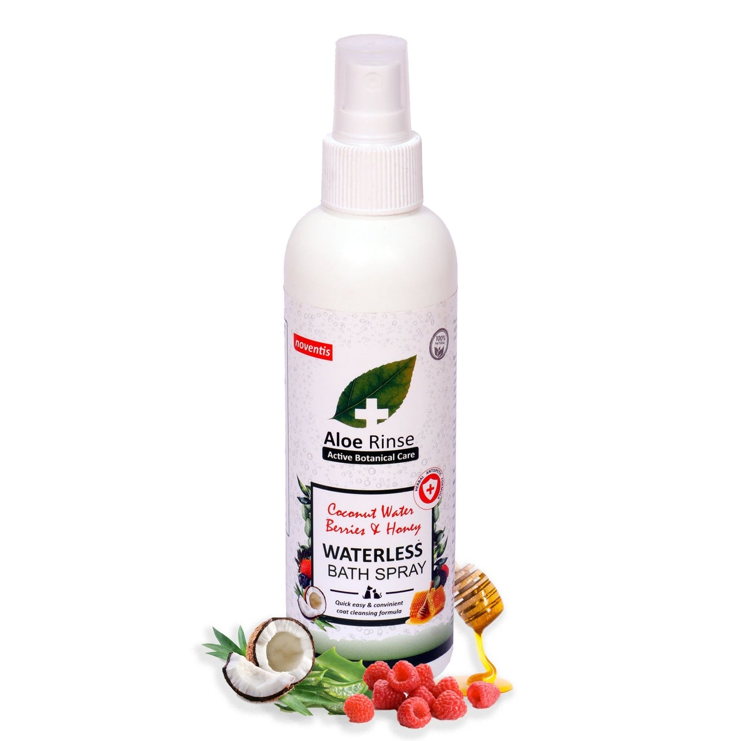 Aloe Rinse® Coconut & Berries Waterless Dry Bath Spray 200 ml - Pet Central