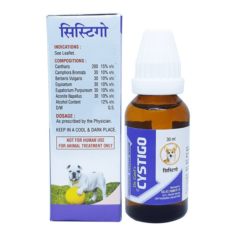 Cystigo Homeopathic Drops 20 ml Pet Central