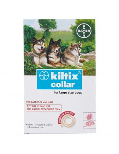 Bayer Kiltix Dog Collar for large dogs with 7-month waterproof flea and tick protection