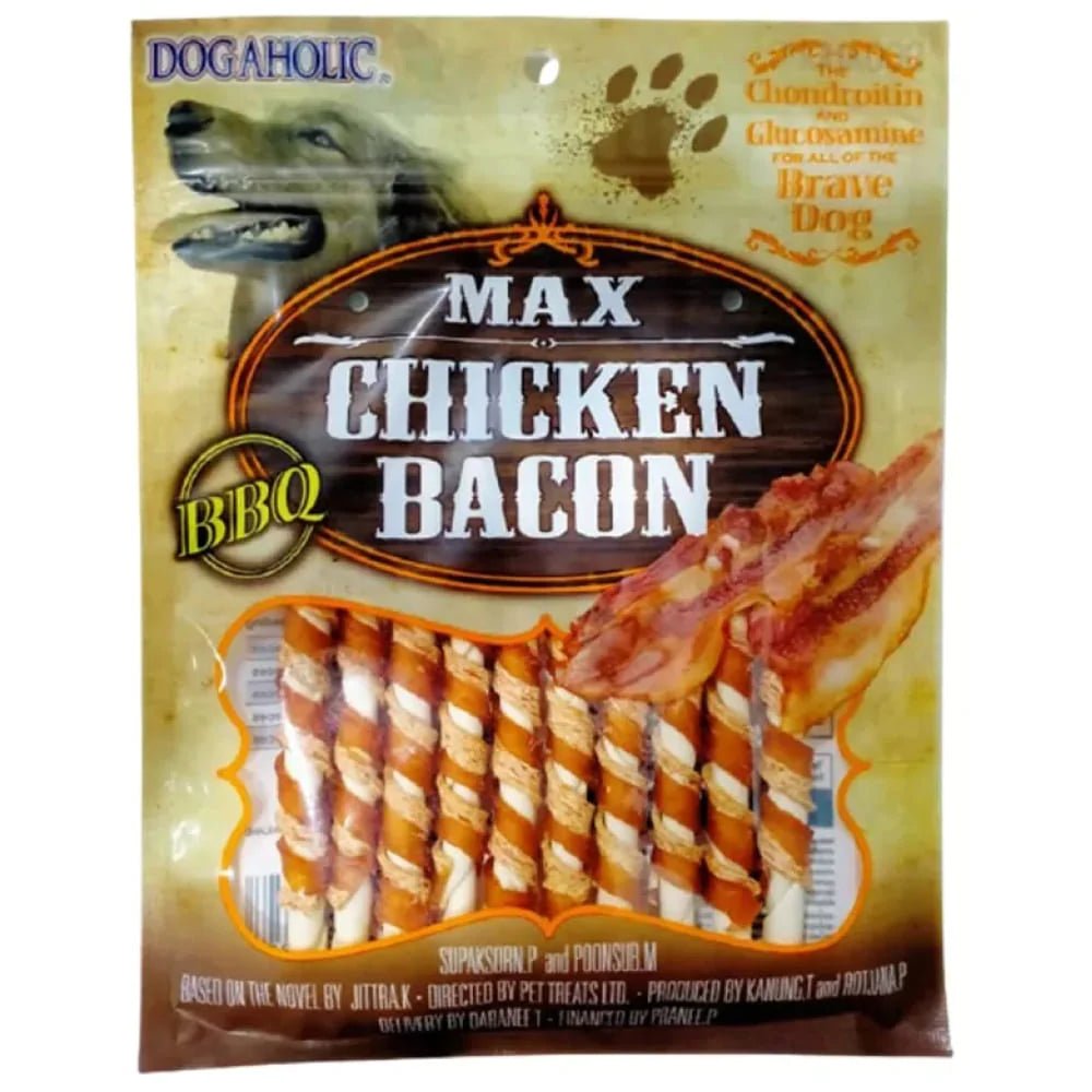 Max Chicken Bacon Stick BBQ, 10 Pieces - Pet Central