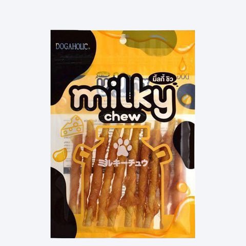 Milky Chew Cheese & Chicken Sticks, 10 pieces - Pet Central