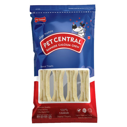 PetCentral® Rawhide Bones 6" x 4 pcs - Pet Central