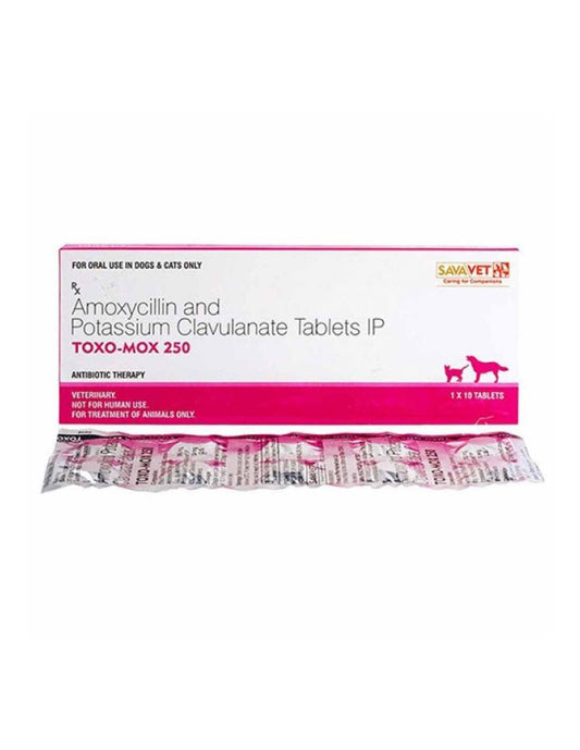 Sava TOXO-MOX 250 ( 1X10) TABLETS - Pet Central