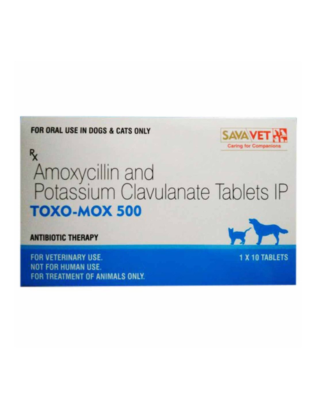 Sava TOXO-MOX 500 (1X10) TABLETS - Pet Central