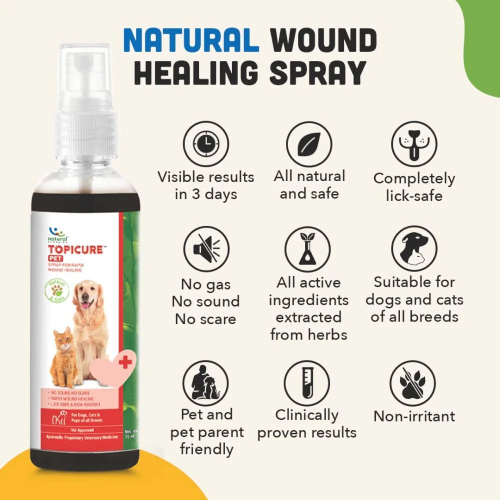 Topicure Pet Wound Healing Spray for Pets Pet Central