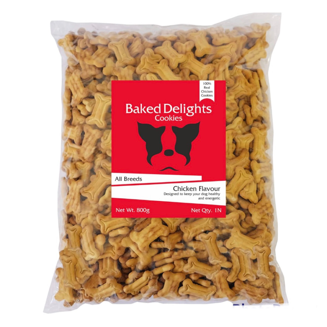 Baked Delights Chicken Flavour, Real Chicken Baked Cookies (pack of 2) - Pet Central